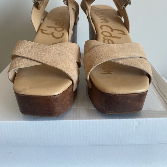 Sam Edelman Tan Platform Sandals - Picture 2 of 8